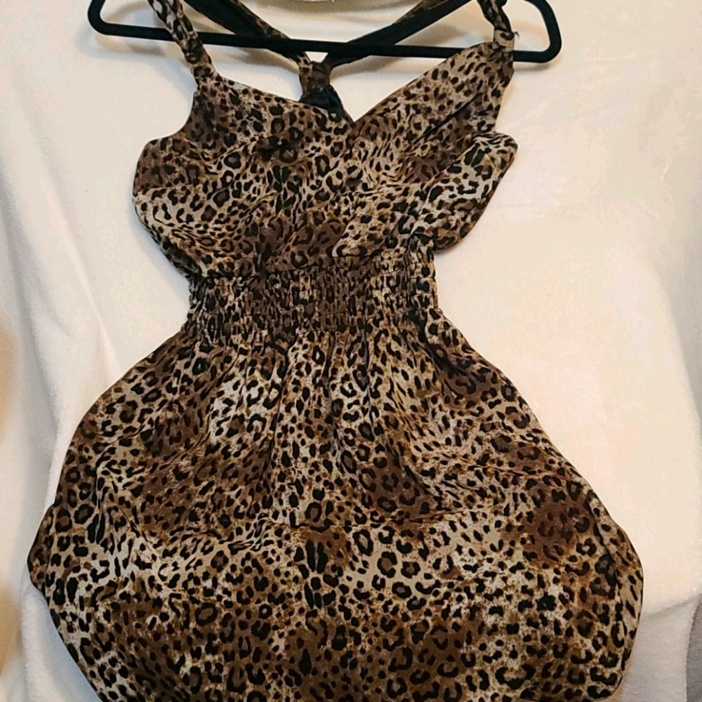 Leapard print dress